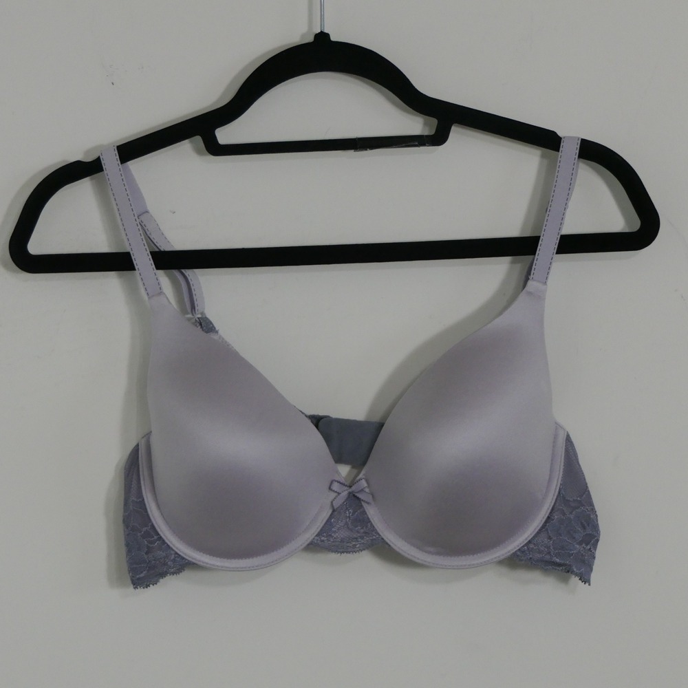 Maidenform Womens Bra 38C Purple Comfort Devotion Lace Coquette Feminine Girly